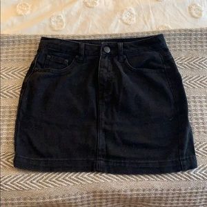 Forever21 Black Denim Skirt